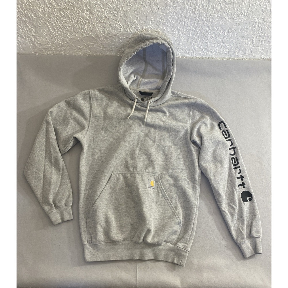 Carhartt K288 Midweight Hooded Sweatshirt Men's Size Small Heather Gray Workwear